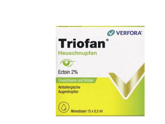 TRIOFAN Heuschnupfen antiallergische Augentropfen 15x0.5ml